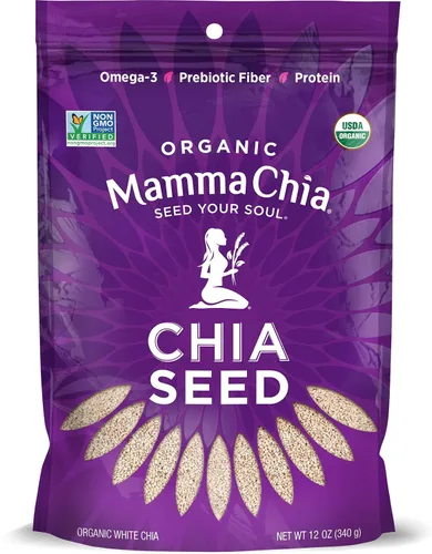 Vista 10 de Mamma Chia Semillas de chía orgánicas, color negro, 12 onzas (paquete de 1)