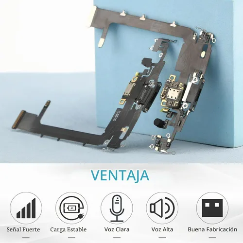 Vista 2 de Reemplazo para iPhone 11 Pro Max Puerto de carga Dock Conector para iPhone 11 Pro Max Puerto de carga Reemplazo USB Cargador Junta Flex Cable