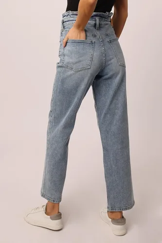 Vista 3 de DEAR JOHN Vaqueros de mujer de talle alto y corte recto de los años 90