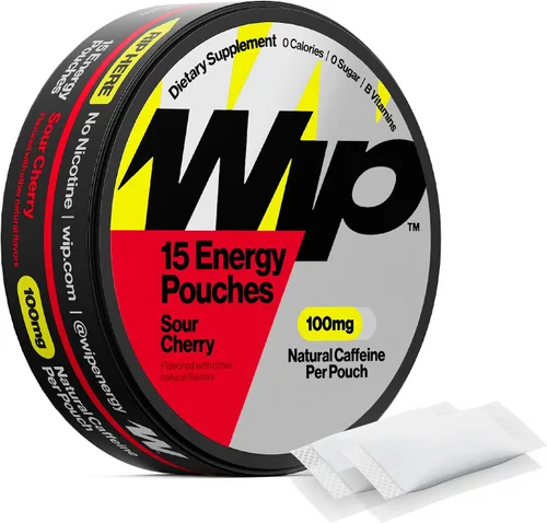 Vista 7 de Wip Energy Pouches, Mezcla sin azúcar con 100 MG de cafeína natural, vitaminas B, minerales y L Teanina para apoyo energético, preentrenamiento