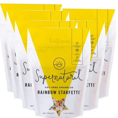 Vista 15 de Supernatural Dinomite Sprinkles, mezcla de confeti de dinosaurio vegano sin Colores a base de plantas e ingredientes veganos Gránulos