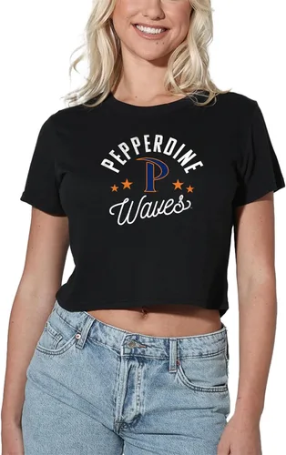 Vista 52 de Colección oficial de camisetas con diseño de mascota desgastada para mujer, color negro Grizzlies del estado de Adams