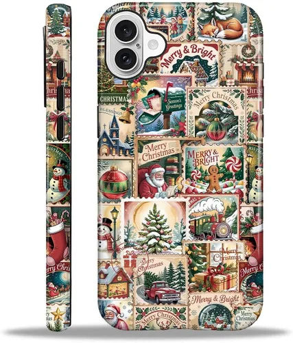 Vista 73 de Funda para iPhone 13 iPhone 14, a prueba de golpes, funda protectora híbrida de 2 capas, doble protección contra caídas, antiarañazos, diseño