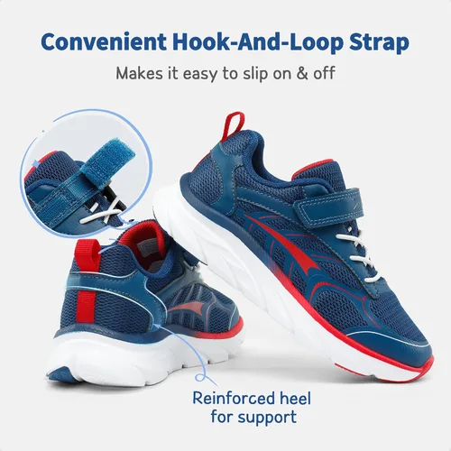 Vista 2 de DREAM PAIRS Zapatos deportivos para niños y niñas, zapatos deportivos para correr, ligeros, transpirables