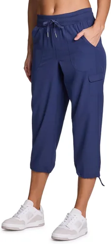Vista 29 de RBX - Pantalón capri deportivo con cordón,ligero, con bolsillos y estilo cargo, para mujer