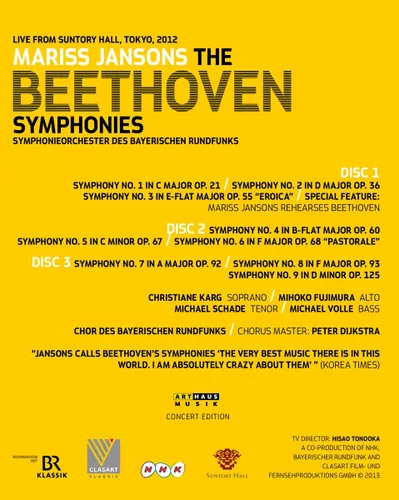 Vista 2 de Mariss Jansons - The Beethoven Symphonies (Blu Ray) Blu-ray