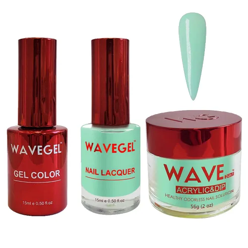 Vista 13 de WAVEGEL - Juego de gel de remojo, laca de uñas y polvo acrílico y polvo de inmersión a juego - Colección Queen - #001 Negro sedoso