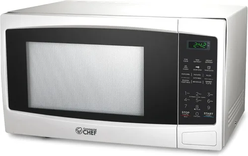 Vista 13 de Microondas Commercial CHEF de 0.7 pies cúbicos con 10 niveles de potencia, microondas de 700 W con pantalla digital, con cerradura de seguridad