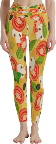 Vista 2 de Zooshum Leggings coloridos para mujer, con control de abdomen, pantalones de yoga de cintura alta, mallas de levantamiento de glúteos, leggings