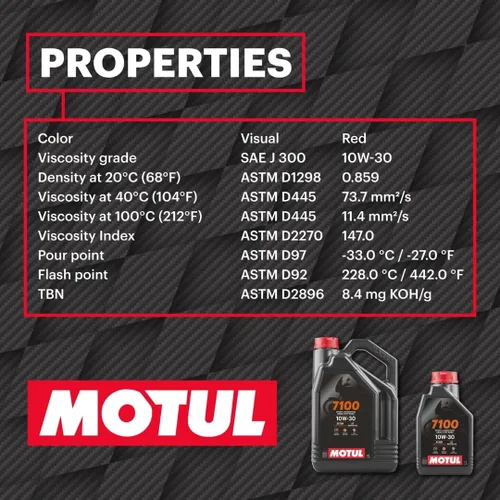 Vista 3 de Aceite Motul 7100 10W30 4T 1 Litro Talla Única