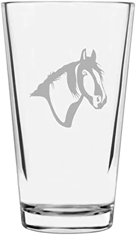 Vista 71 de Shetland Pony (cuerpo) - Vaso de pinta grabado con temática de caballo alternativo de 16 onzas