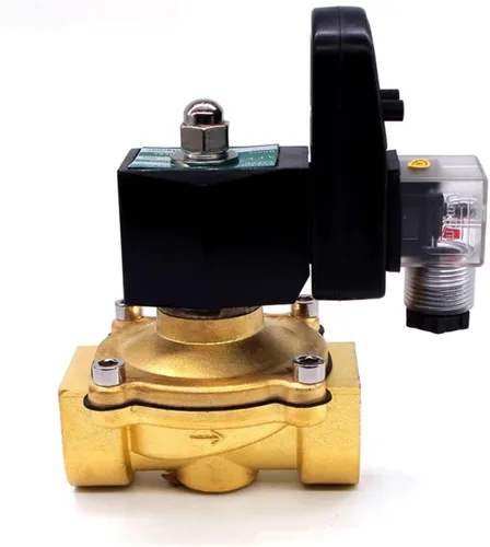Vista 3 de Water Air Solenoid Valve with Timer 220v 110v 24v Normally Closed 3/8 1/2 3/4 1-1/4 1.5 2 Brass Valve(1",BSP_24VAC_80 Degrees Celsius)