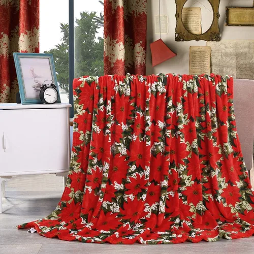 Vista 30 de Elegant Comfort - Manta de vellón muy suave y aterciopelada, con estampado navideño, a cuadros escoceses, de 50 x 60 pulgadas (búfalo negro)