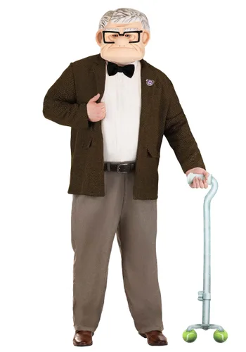 Vista 10 de Disfraz Plus Size de Carl de Disney UP para Hombre Multicolor