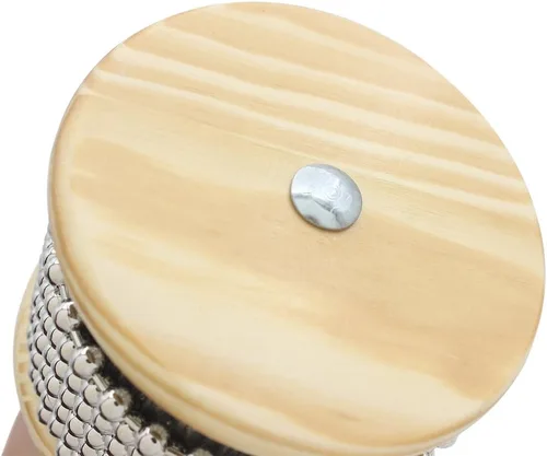 Vista 6 de Instrumento de percusión de madera Cabasa Hand Shaker con cuentas de metal para banda de aula 3.4