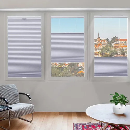 Vista 32 de Tonature Persianas Celulares de Tamaño Personalizado para Ventanas Cortinas Blackout sin Cordón Persianas Enrollables Protección UV Aislamiento