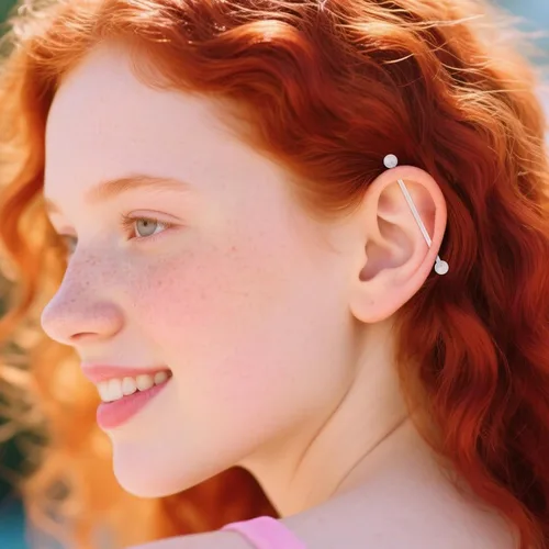 Vista 4 de D.Bella Aretes de cartílago de barra industrial Bioplast de 14 G, transparentes, flexibles, para embarazo, deporte, maternidad, ombligo, ombligo