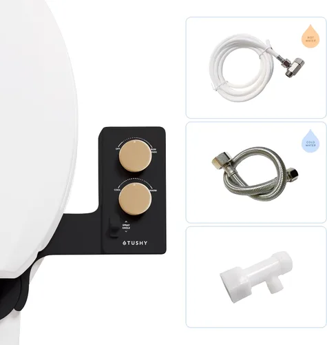 Vista 12 de TUSHY Classic 3.0 - Accesorio de bidé para inodoro, pulverizador de agua con autolimpieza no eléctrico, presión de agua ajustable, control de ángulo