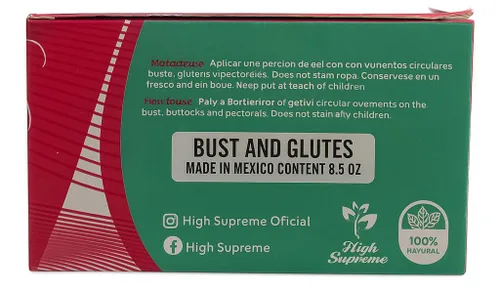 Vista 7 de Gel Aguaje con Maca y Alholva – 8.5 fl oz – Mejora del busto y glúteos para mujer – Gel tonificante y reafirmante – Ingredientes herbales naturales