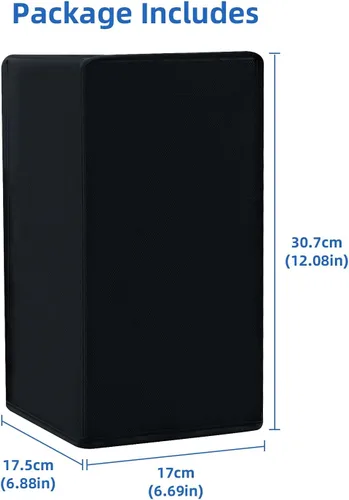 Vista 8 de Mcbazel Dust Cover for Xbox Series X Console, Easy Access Cable Port, Anti-scratch Protective Case Cover Waterproof for Xbox Series X Console - Black