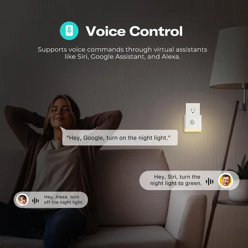 Vista 4 de THIRDREALITY Luz Nocturna de Color Inteligente, Matter sobre WiFi, Multifuncionalidad 3 en 1, Funciona con SmartThings, Google Home, Apple Home