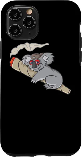 Vista 10 de iPhone 15 Koala fumar marihuana marihuana fumar marihuana Stoner Don't Care Bear Case