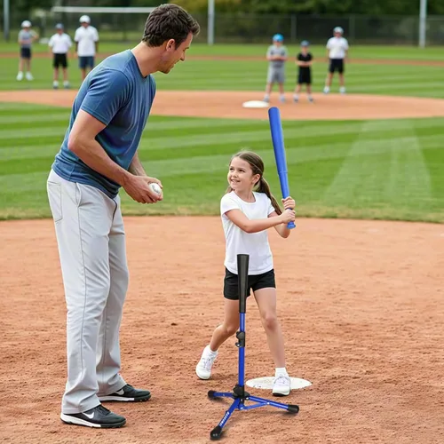 Vista 6 de BaseGoal Baseball Batting Tee Ball Set for Kids and Youth,with Bat & Ball