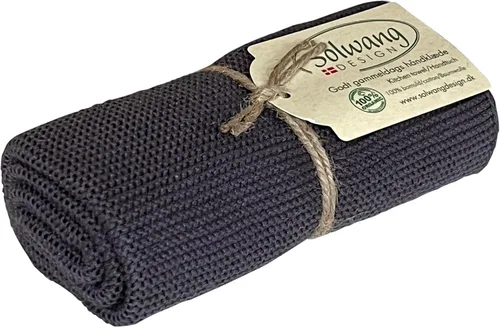 Vista 58 de Solwang 100% algodón orgánico certificado fabricado en la India Toalla de cocina/mano de diseño danés (verde ártico orgánico)