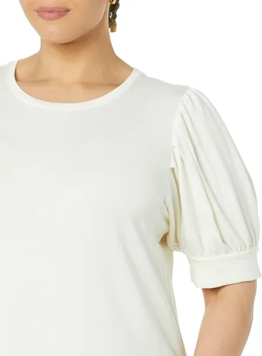 Vista 5 de Daily Ritual Vestido de manga corta abombada de toalla supersuave para mujer