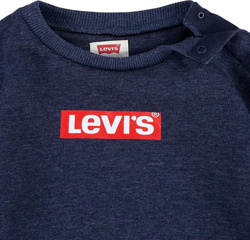 Vista 5 de Levi's Conjunto de 2 piezas de sudadera y pantalones deportivos de cuello redondo para bebé niña