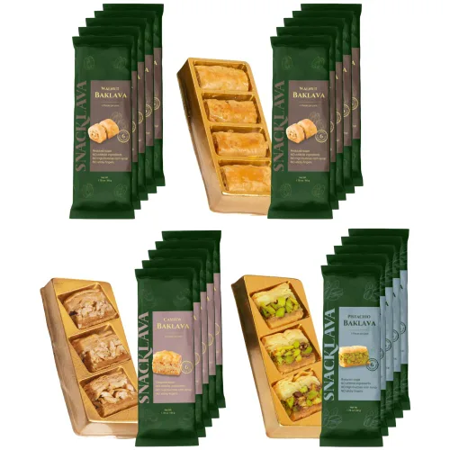 Vista 16 de Snacklava Cashew Bird's Nest - Paquete de 6 (24 piezas por paquete) - Sin ingredientes artificiales, colores o conservantes - Pasteles hechos a mano