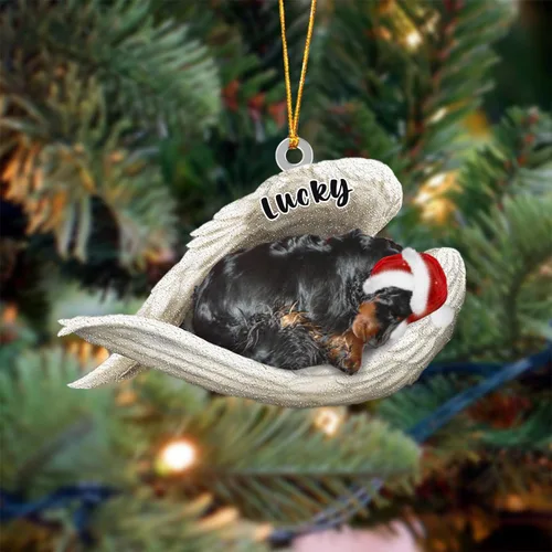 Vista 89 de Ángel durmiente de Afghan Hound para Navidad, adorno personalizado con el nombre del perro, adorno de Navidad personalizado para amantes de perros
