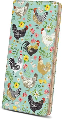 Vista 32 de Immaturus Cartera de Mujeres, Carteras de Tarjetas delgadas con bloqueo RFID, Organizador de Tarjeta de Crédito de Cuero PU doble con cremallera