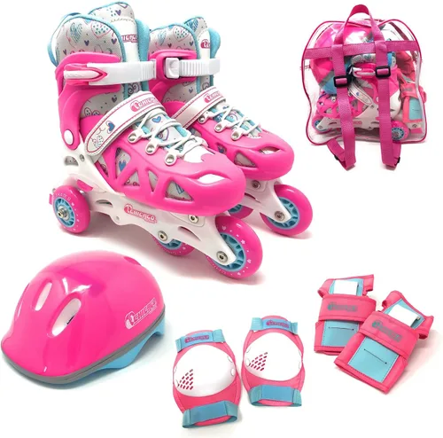 Vista 6 de Chicago Inline Training Roller Skates with Protective Gear for Kids – Durable, Top Performance Roller Blades - Wrist Guards, Kneepads & Backpack