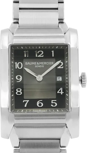 Vista 2 de Baume Mercier Hampton - Reloj de cuarzo con esfera negra para mujer M0A10021, Negro, Cronógrafos