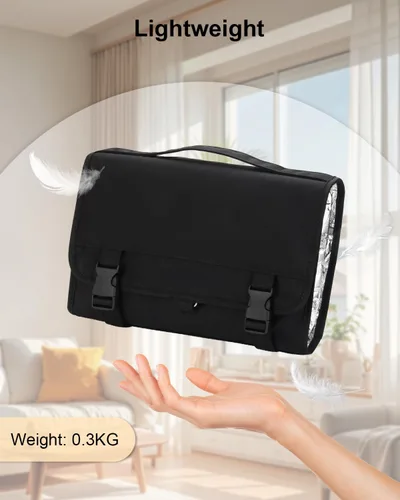 Vista 3 de TANTO Bolsa de transporte de viaje para secador de pelo, herramientas para el cabello, estuche organizador para Dyson impermeable, a prueba