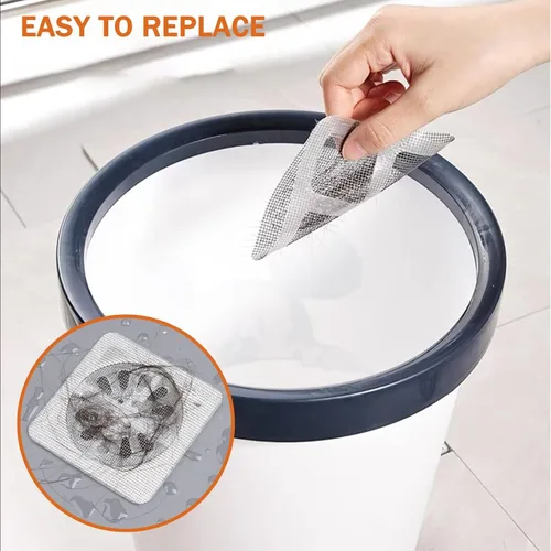 Vista 4 de limveso 40 Pack Square Disposable Shower Drain Cover Hair Catcher 40pcs