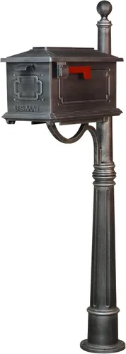 Vista 11 de Kingston SCK-1017_SPK-600-BLK - Buzón negro con poste de aluminio