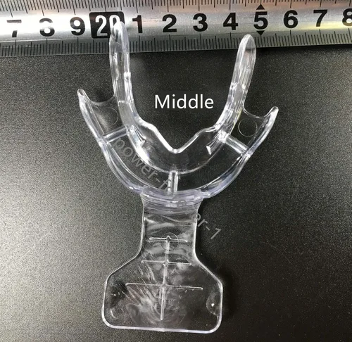 Vista 2 de 10 Piezas Marco Dental Corte Atrás FCB Impresión Bandejas Mandibular Dentadura Edéntulo