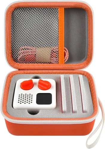 Vista 13 de casmilee Funda de viaje compatible con Yoto Mini – Reproductor de audio y música para niños, bolsa de soporte para altavoces de niños, reproduce