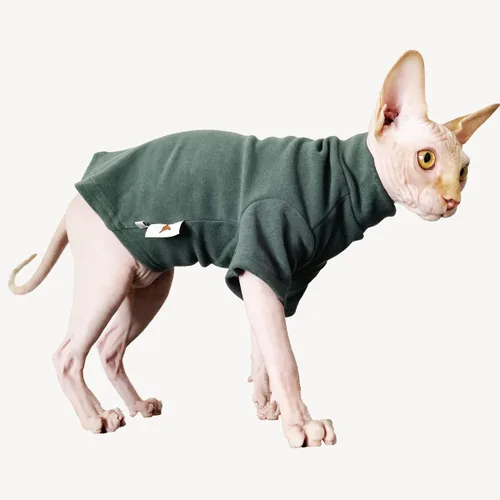 Vista 4 de Sphynx - Ropa térmica cálida para gatos, ropa interior térmica sin pelo para Devon, Cornish, Perterbald Cat (XS)