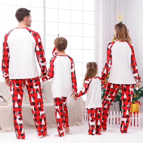 Vista 2 de Pijamas de Navidad para la familia, conjunto de pijamas de Navidad familiares 2023, divertidos pijamas familiares de Navidad para mujeres, hombres