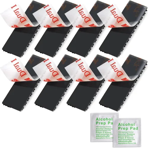 Vista 6 de EZ Pass/IPass/IZoom/SunPass Tiras de montaje 4 piezas (2 juegos), tiras adhesivas de doble bloqueo (4) Peel and Stick Adhesive Strips Dual Lock