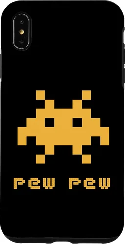 Vista 11 de iPhone 16 Alien Invaders Pew Space 8-bit Retro Video Game Gift Case