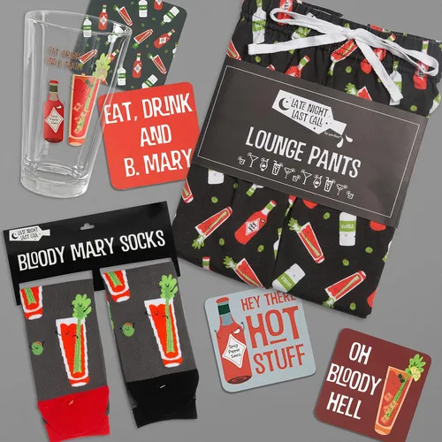 Vista 7 de Pavilion Gift Company - Eat, Drink & B. Mary - Bloody Mary - Vaso de 16 oz
