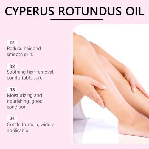 Vista 2 de Velare - Aceite de depilación Cyperus Rotundus, aceite natural para depilación (1 botella)