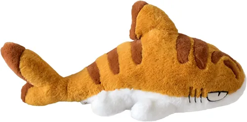 Vista 16 de Juguetes de peluche de Sharkitty, juguetes de peluche combinados de tiburón y gato (negro 27.5 pulgadas)