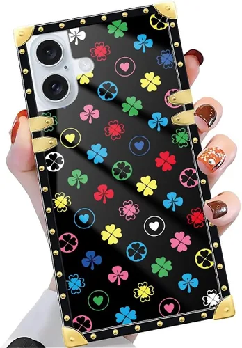 Vista 125 de Funda compatible con iPhone X/Xs, TPU suave de lujo y parte trasera de policarbonato duro para niñas y mujeres, funda protectora a prueba de golpes