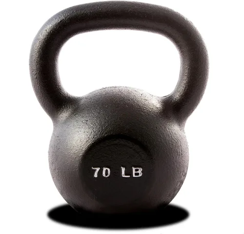 Vista 11 de Kettlebell Weights – 5lb to 80lb Cast Iron Kettlebells with Matte Black Finish – Full Body Strength Training & CrossFit Conditioning – Ideal for