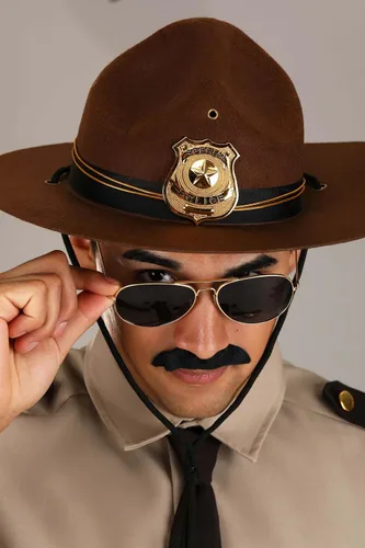 Vista 8 de Disfraz de supersoldados para adultos, disfraz de uniforme de supersoldados, Marrón